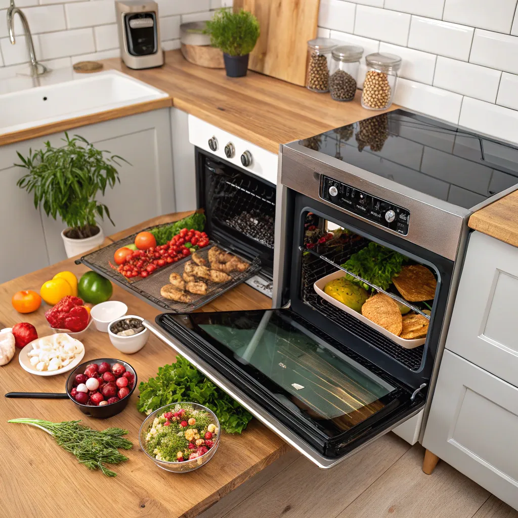 Oven with Ingredients